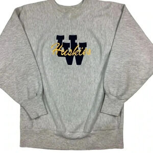 Vintage Champion reverse weave Washington Huskies crewneck